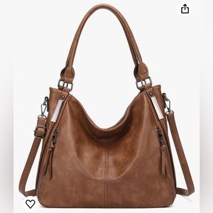 Brown hobo bag